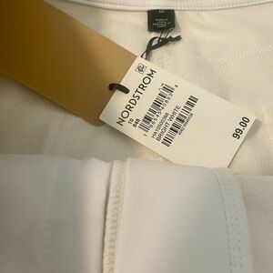 NWT Halogen Bright white 5 pocket faux leather pants